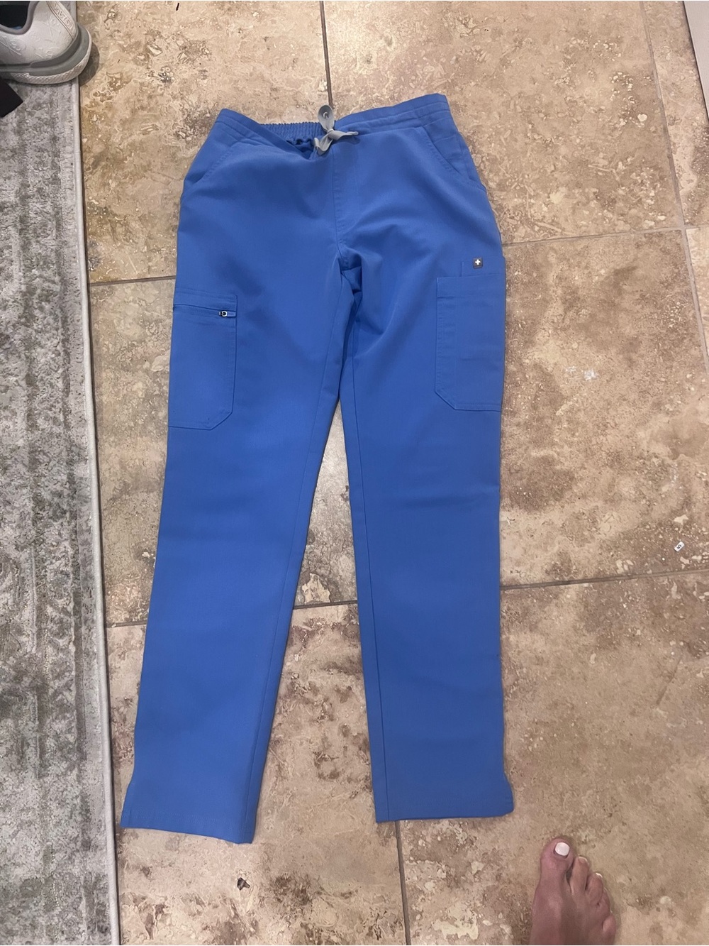 Figs Straight-Leg Scrub Pants in Cobalt